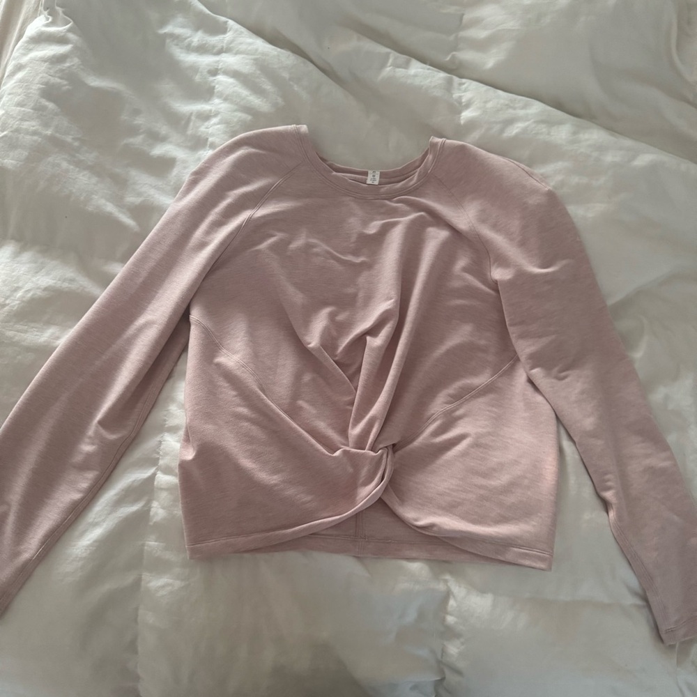 Lululemon Women's Pink Twist Front Top